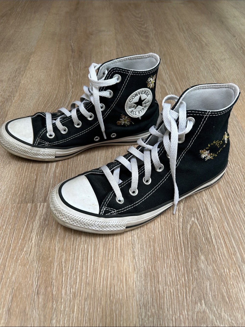 Converse Chuck Taylor All Star high top with custom embroidery